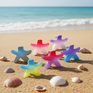 Fermacapelli a Forma di Stella Marina Sfumata 9Cm Accessorio per Capelli da Donna - Product Image 3