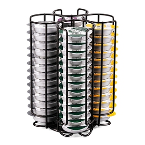 <span class=keywords><strong>Support</strong></span> rotatif pour dosettes de café <span class=keywords><strong>Tassimo</strong></span>, 52 emplacements - Organisateur en fer chromé pour la maison et la salle de pause-café - Product Image 5