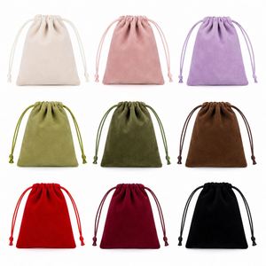 Custom Suede Jewelry Pouch Drawstring Luxury Travel Storage Bag for Watch <b>Accessories</b> Timepiece Packaging OEM Custom Logo - Product Image 2
