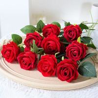 8cm Samt-Rosen Künstliche Blumen im Großhandel |   Günstige Seidenrosenköpfe für Hochzeitsdekorationen & Muttertagsgeschenke