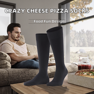 Calcetines de Algodón Transpirables con Diseño Divertido de Pizza y Queso para Hombre, Unisex, Novedad, con Logotipo, Estilo Casual, Venta al por Mayor - Product Image 2