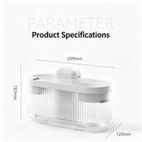 Fontaine à eau intelligente sans fil alimentée par batterie, double sortie d'eau, distributeur automatique d'eau pour chats et chiens, intérieur