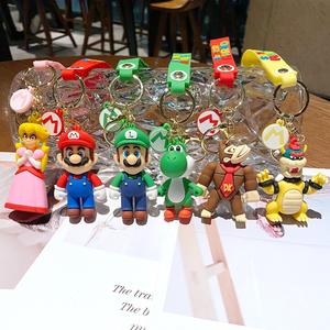 Porte-clés en PVC <span class=keywords><strong>3D</strong></span> de dessin animé <span class=keywords><strong>Mario</strong></span> Bros Mushroom Luigi Yoshi, cadeau promotionnel, modèle personnalisé, directement de l'usine, modèle 108 - Product Image 2