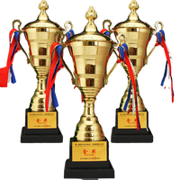 Trophée de Coupe du Monde de Sport en Résine Métallique Dorée de Taille Réelle Personnalisé de Luxe pour Compétition de Gymnastique