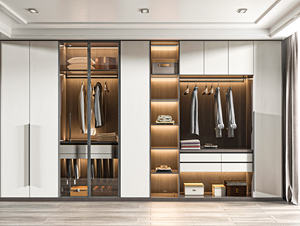 Armoire de chambre à coucher sophistiquée et complète avec rangement à chaussures intégré pour des espaces domestiques élégants - Product Image 4