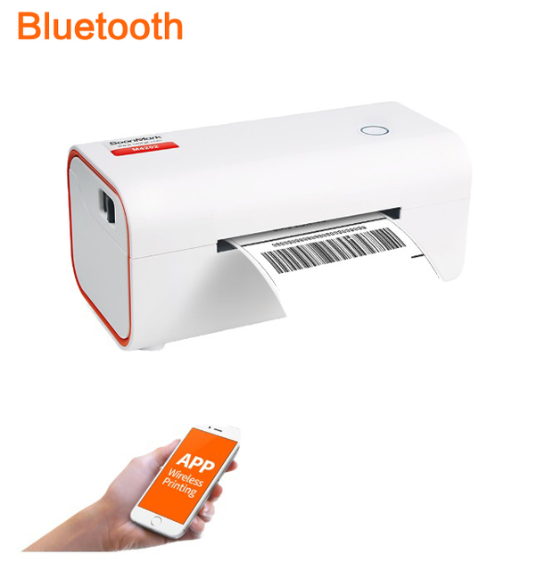 Blue Tooth Label Printers Wireless Shipping Printers  Business logo Stickers Printer 4x6 108mm Desktop Thermal Barcode Printer