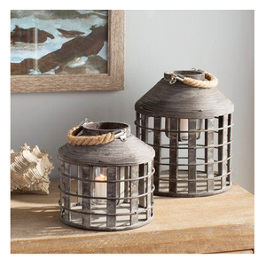 Farol de Vela Rústico Vintage de Hierro Galvanizado para Decoración Interior y Exterior, Portavelas Únicos - Product Image 5