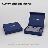 Maßgefertigte Starre Magnetische Geschenkbox mit Klappdeckel-Verschluss Verpackung EVA-Schaumstoffeinlage Großhandel für Firmen-Willkommenspaket