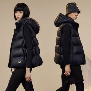 Drop Shipping Gilet d'équitation pour femmes 100% Veste d'équitation en nylon 90% Gilet à capuche <span class=keywords><strong>sans</strong></span> <span class=keywords><strong>manches</strong></span> unisexe en duvet d'oie - Product Image 5