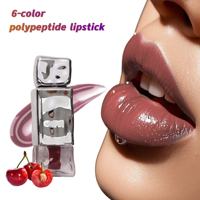 Huile à lèvres hydratante et nourrissante végane, biologique, haute pigmentation, repulpante, aux peptides, marque privée, maquillage, gloss à lèvres