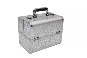 Nouvelle boîte de rangement de maquillage professionnelle portable en aluminium, valises de voyage <span class=keywords><strong>pour</strong></span> cosmétiques, boîte de rangement de maquillage, étui de beauté, mallettes - Product Image 4