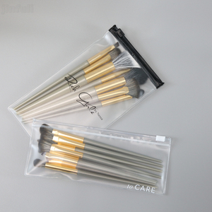 Pochette d'emballage personnalisée Ziplock en plastique PVC avec logo pour bijoux brosse cosmétique accessoires stockage pochette à fermeture éclair en métal - Product Image 4