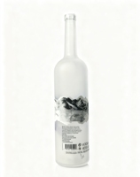Bouteilles de Luxe en Verre Dépoli 700ml 750ml avec Bouchon en Liège à Col Long, Finition Mate Gravée pour Cadeaux Haut de Gamme et Présentoirs de Bar