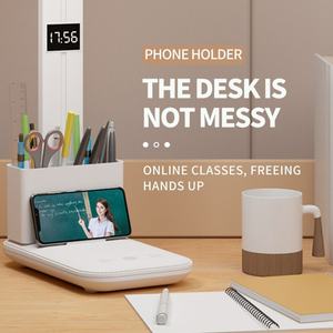 Lámpara de Escritorio LED de 2 Cabezas, USB, Regulable, Plegable, Recargable, con Reloj, Luz Nocturna para Lectura, Luz Inteligente - Product Image 6