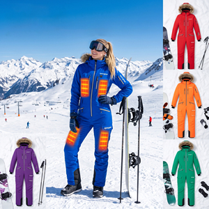 Nouvelle collection : Combinaison de ski chauffante pliable pour femme, <span class=keywords><strong>veste</strong></span> de ski à motif personnalisé, fonctionnement silencieux, vêtements de ski thermiques pour le soin des articulations - Product Image 1