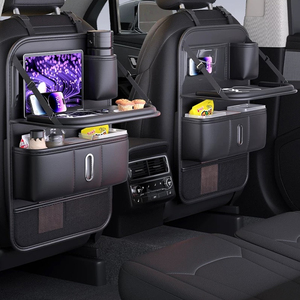 Bolsa de almacenamiento para el asiento trasero del coche, de diseño reciente de <span class=keywords><strong>Mico</strong></span>, organizador plegable de cuero para el asiento trasero del coche, adecuado para coches universales. - Product Image 3