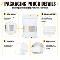 Nouveaux produits – Sachets Mylar personnalisés anti-odeur, petits, mini, refermables, avec fenêtre, pour emballage