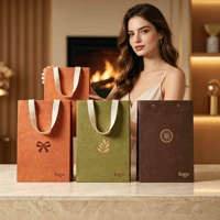 Sacs shopping personnalisés en gros avec logo de marque, sacs cadeaux promotionnels, sacs en papier de luxe avec poignées pour la vente au détail de vêtements, pour petites entreprises