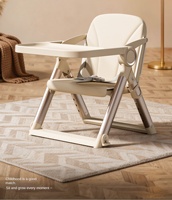 Chaise haute portable pour bébé, chaise à manger multifonctionnelle pliable pour tout-petits, chaise d'alimentation pour la croissance à usage domestique pour nourrissons et enfants