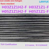 Câbles toronnés ignifuges à faible émission de fumée et sans halogène, indice de protection IP67, 500V, pour H05Z1Z1-F H03Z1Z1-F H05Z1Z1H2-F H03Z1Z1H2-F