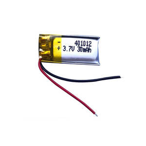Bateria de Polímero de Íon de Lítio Ultra Pequena 401012 3.7v 35mah 30mah para Aparelho Auditivo com Certificação KC - Product Image 3