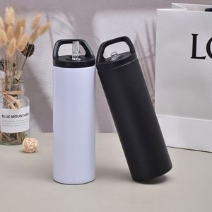 20Oz Double Wall Stainless Steel Tumbler Outdoor Portable Water <b>Bottle</b> With Straw Water Drinking <b>Bottle</b> - Product Image 2