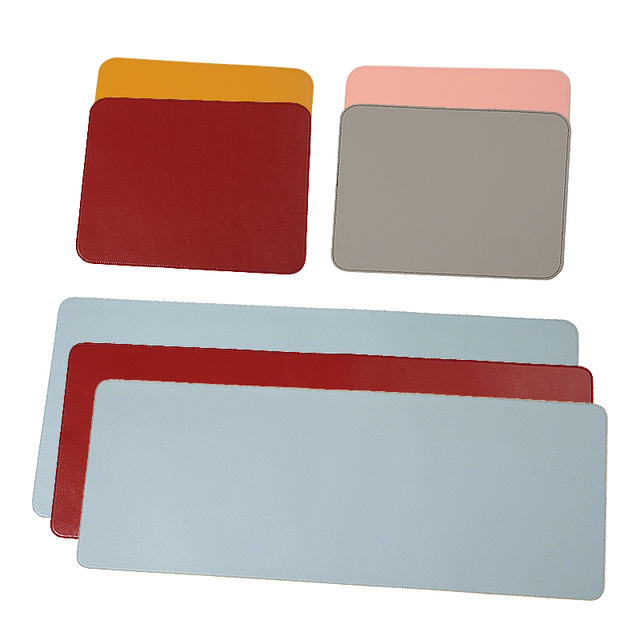 High Quality and Good Looking Double Sides PU Leather Desk Mat Large Size Gaming Mouse Pads