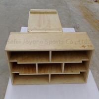 Bloques de Madera de Alta Calidad para Levantamiento de Pesas, Cajas de Madera para Jerks, Set de Bloques de Madera Apilables y Ajustables para Jerks