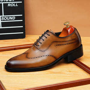 Bottines habillées pour homme en cuir de vachette de qualité supérieure, chaussures en cuir véritable pour homme, bottines décontractées pour homme - Product Image 5