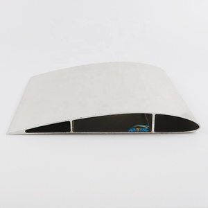 Perfil aerodinámico de extrusión de aluminio grande de gran calidad 6061 6063 Hoja aerodinámica de forma especial hueca Perfil de aluminio anodizado - Product Image 2