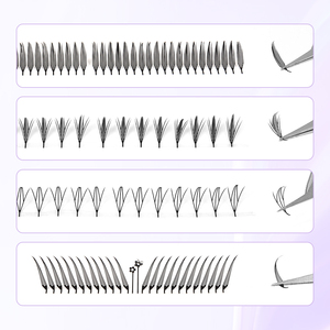 ถาดขนตาปลอม STARSCOLORS Mette Black Spike Tower Tip แบบเส้นเดียว ทรงมังงะ สำหรับต่อขนตาแบบคอมมิค สไตล์ Spire - Product Image 3