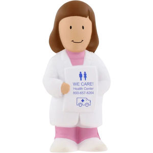 Balles anti-stress personnalisées pour femmes médecins, en mousse souple à presser, nouveauté, cadeau promotionnel, impression <span class=keywords><strong>de</strong></span> logo, vente en gros - Product Image 1