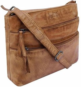 Sac bandoulière en cuir pleine fleur élégant et spacieux, idéal pour les voyages, alliant parfaite élégance, durabilité et design pratique - Product Image 4