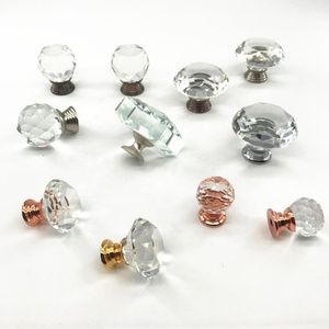 Sang Trọng Trang Chủ Phần Cứng Đơn Giản Phong Cách Châu Âu Glass Pha Lê Rose Gold Đồng Tủ Xử Lý Tủ Quần Áo Tay Nắm Cửa - Product Image 6