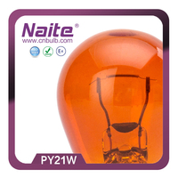 Ampoule halogène NAITE en promotion PY21W ambre 12V 21W BAU15s pour accessoires intérieurs de voiture