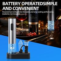 Ouvre-bouteille électrique personnalisé Ouvre-bouteille automatique avec coupe-aluminium Bouchon sous vide Verseur Ouvre-bouteille de vin rechargeable
