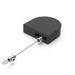 Auto Retractable Cable <b>Lock</b> Oval Double-sided Adhesive Anti-theft Anti-lost Pull Box for <b>Remote</b> Control Security - Product Image 2