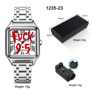 <span class=keywords><strong>Orologio</strong></span> al Quarzo Impermeabile con <span class=keywords><strong>Quadrante</strong></span> <span class=keywords><strong>Quadrato</strong></span> e Cassa in Lega, Nuovo Stile 2026, per Uomo e Donna - Product Image 4