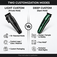 Tondeuse à cheveux rechargeable sans fil pour barbier, 2600 mAh, type C, outil de coupe de cheveux professionnel avec construction en aluminium