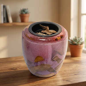 Unique Resin Wood Bakhoor Burner Epoxy Medhkan <b>Incense</b> <b>Holder</b> Mubkhara Dukhoon and Oud <b>Holder</b> for Home - Product Image 1