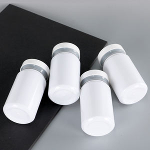 Frosted White PET Plastic <b>Bottle</b> 100ml 120ml 150ml 170ml 200ml 250ml Pill Vitamin Container with Custom Cap Factory Price - Product Image 1