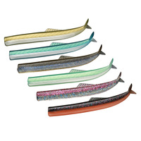Leurre de pêche en eau salée Cheery 115mm/6g, matériel de pêche artificiel en PVC, leurre de pêche au morue, tête de jig, hameçon, leurre souple en plastique type Shad