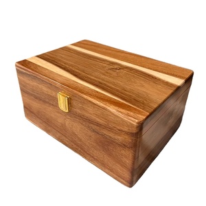 JUNJI Hộp Gỗ Lớn Có Nắp Đậy Bản Lề Ngực Giữ Keo Cao Cấp Với Lớp Phủ Mờ Hộp Đựng Đồ Thủ Công Trang Trí Bằng Gỗ - Product Image 2