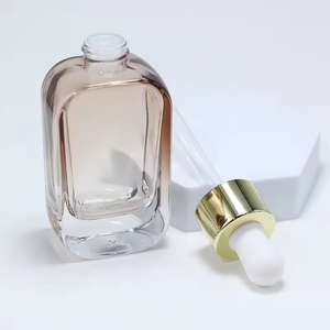 Vente en gros de flacons en verre pour huiles essentielles carrés avec compte-gouttes blancs, 30 ml, flacon cosmétique de beauté, flacon compte-gouttes en verre pour parfum - Product Image 6