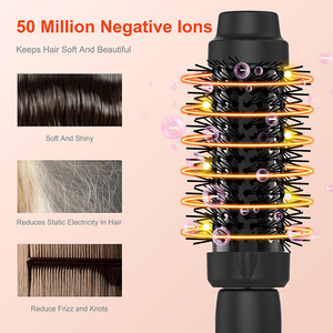 Haarstyling Borstels 1.5 Inch Krultang Volumiserende Verwarmde Ronde Keramische Toermalijn Ionische Kam Thermische Borstel - Product Image 2