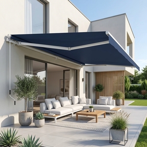 Auvent mural en aluminium Cassette, auvent rétractable électrique à boîtier rigide, auvent motorisé rétractable imperméable pour l'extérieur - Product Image 4