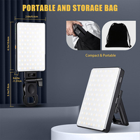 Portable trois couleurs température réunion lumière de remplissage caméra de poche vidéo en direct lumière LED panneau vidéo lumière St-120b