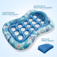 Matelas flottant gonflable pour adultes avec trous de refroidissement, lit flottant en PVC pour piscine, lac, plage