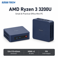 Mini PC OEM Beelink SER3 AMD Ryzen 3 3200U 16GB 500GB SSD Komputer Mini Output 4K Ganda M.2 PCIe SSD PC Bisnis Kecil