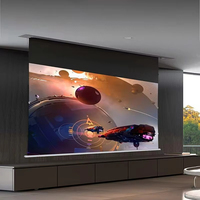 Écran de projection TOPMEIJIA 72''-120 pouces 16:9 4K 8K Fresnel ALR PVC, garantie 1 an, encastré au plafond, motorisé, non portable, 230
